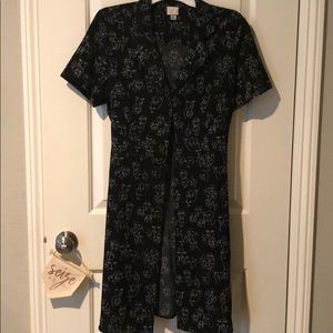 Black dress with faces